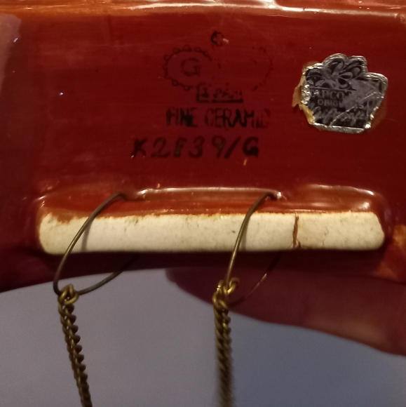 Cuckoo Clock Wall Pocket Planter Vase Ceramic Mid Century Vintage - Picture 6 of 6